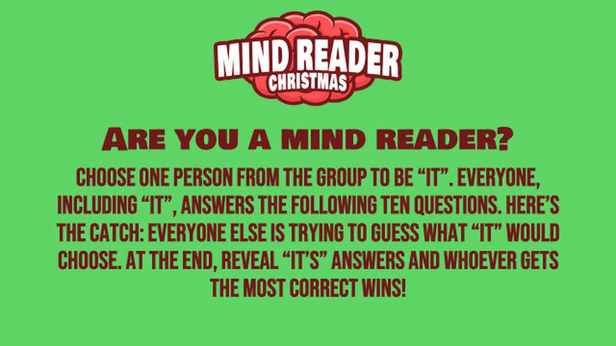 Mind Reader Christmas image number null